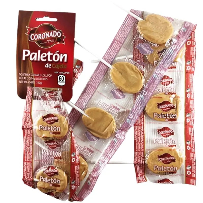 Paleton de Cajeta - Caramel Lollipop (10 Pieces) - Sweet Snack Candy Paleton de Cajeta - Caramel Lollipop (10 Pieces) - Sweet Snack Candy