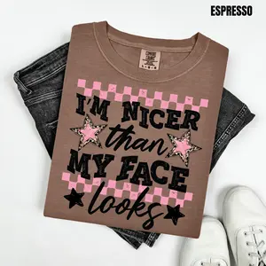 Nicer Than My Face Looks Comfort Colors T-Shirt 'NLB'