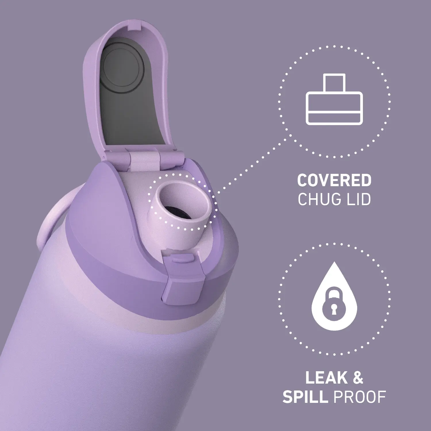 Hydrapeak Oasis 32oz Insulated Water Bottle 100% Leak Proof