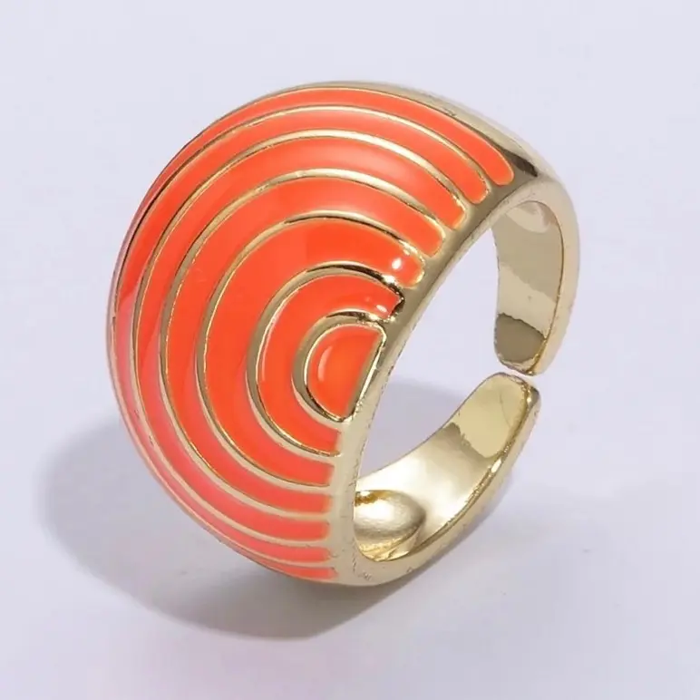 Dopamine Rainbow Chunky Ring Adjustable