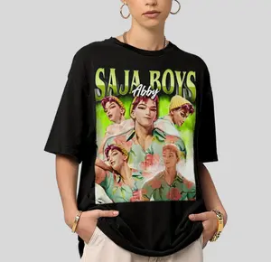 [Sale off up to 65%] Abby Saja Boys Bootleg Vintage T-Shirt, Retro Bootleg K-Pop Graphic Tee, Vaporwave Boy Band Parody Shirt, Fandom Unisex Shirt