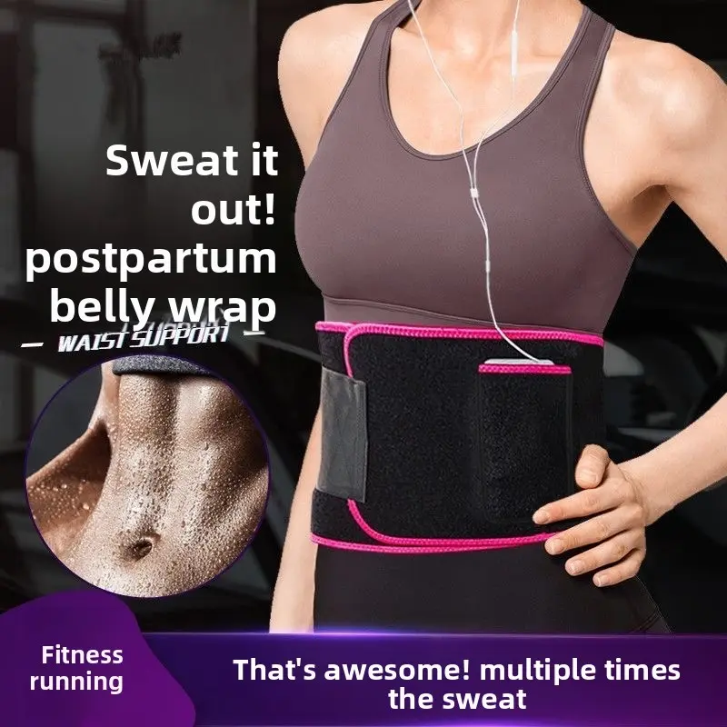 Adjustable Waist Support Belt - Lightweight, Breathable, Flexible, Stretchy Workout Compression Wrap for Fitness Training, Back Support, Hook-And-Loop Closure, No, Running, Gym Sessions