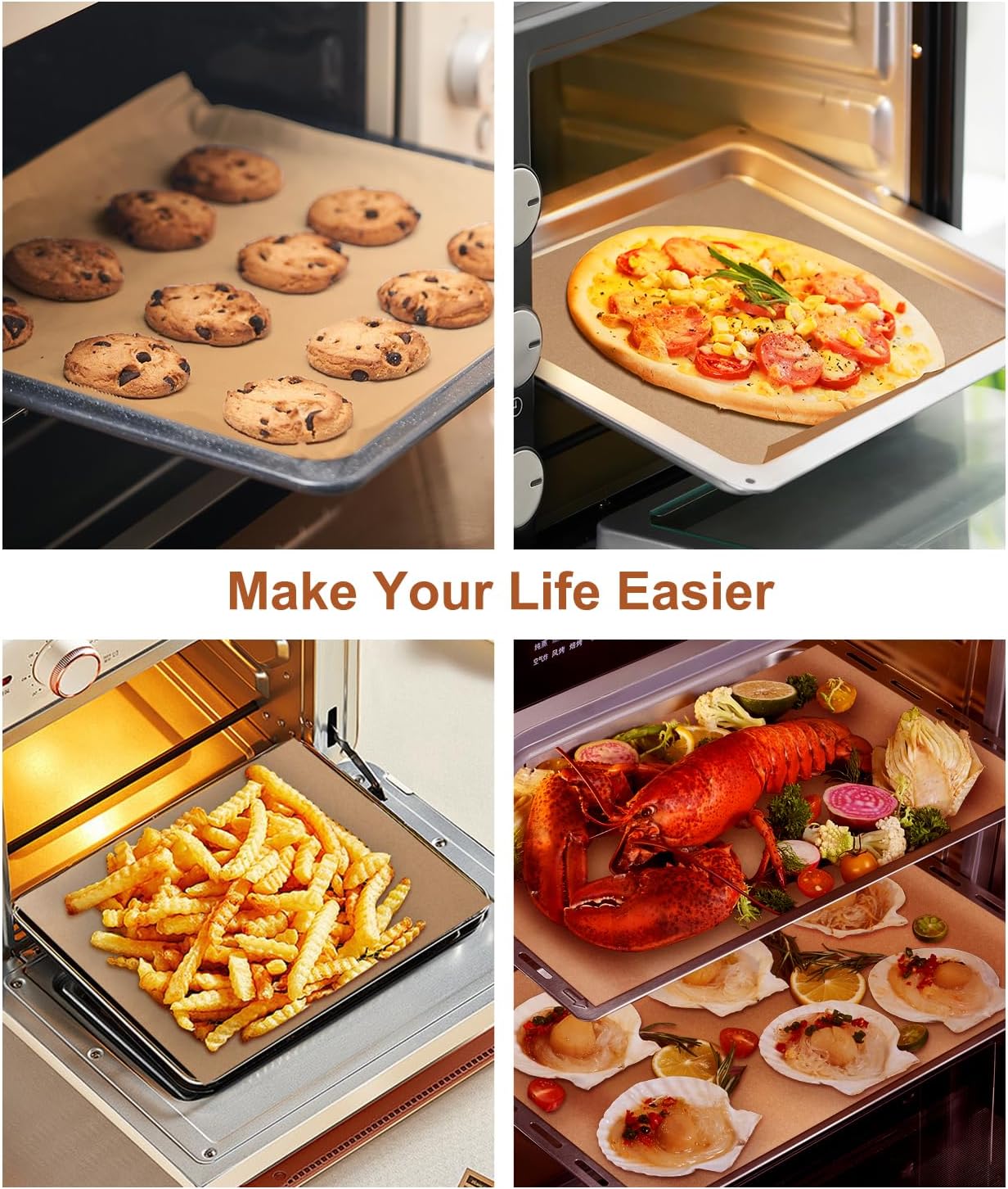 Unbleached Parchment Paper Baking Sheets, 9x13IN Precut Non-Stick Parchment Paper for Baking, Grilling, Air Fryer, Steaming-70 Sheets Unbleached Parchment Sheets for Bread Cup Cake Cookie And More Unbleached Parchment Paper Baking Sheets, 9x13IN Precut Non-Stick Parchment Paper for Baking, Grilling, Air Fryer, Steaming-70 Sheets Unbleached Parchment Sheets for Bread Cup Cake Cookie And More