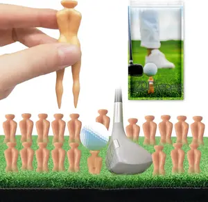 20Pcs Golf Tees, Golf Accessories for Men, 3" Funny Golf tees, Lady tee, Golf tees Plastic, Golf Sexy Girl Lady Tees Fun Holder Home Golf Training