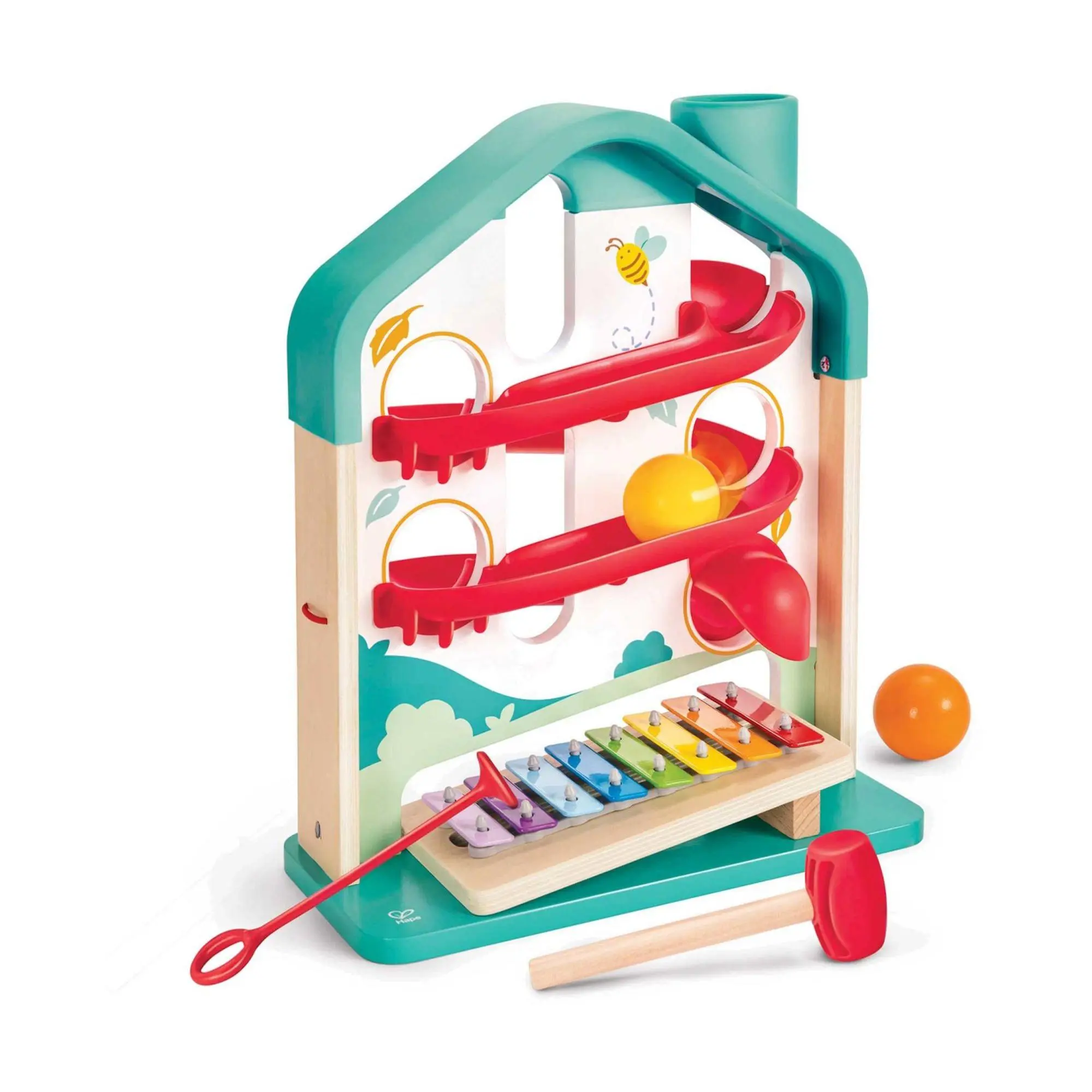 Hape Melody Mansion Ball Run Colorful Wooden Toy