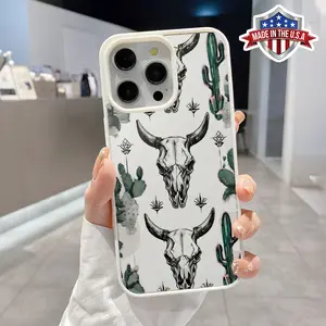 Magnetic Soft Case for iPhone 16 Pro Max 15 Plus 14 13 12 11 XS XR Fashion Bull Head Pattern Anti-Yellowing Shockproof ultra-thin Silicone Crystal Transparent Acrylic Cover Supports Wireless Charging