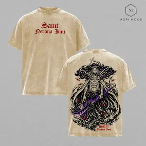 Saint Nerona Imu One Piecee T-Shirt, Imu Sama Elbaf Arc Anime Graphic Tee, One Pieceee Final Saga Villain Shirt, Vintage Washed Oversized Anime T-Shirt, Imu One Pieceee Manga Streetwear Top Tee, Japanese Pirate Anime Fan Gift, Unisex Cotton Streetwear Top