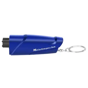 Car Safety Emergency Tool Car Window Breaker Hammer 3-in-1 Keychain Safety Hammer with Logo Car Window Breaker