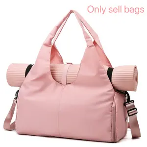 Fashionable, multi-functional, extra-large capacity yoga fitness bag with shoe compartment and wet/dry storage bags, made of waterproof, breathable, and wear-resistant fabric, with multiple storage compartments for yoga mats Workout Bag