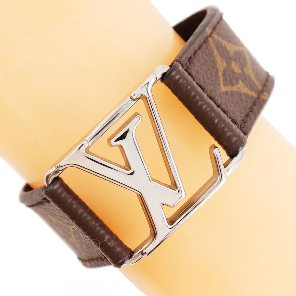 Pre-owned Louis Vuitton Canvas Small Leather Goods Bracelet Hockenheim Monogram Bracelet