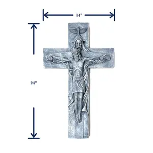 Holy Trinity Crucifix made of resin