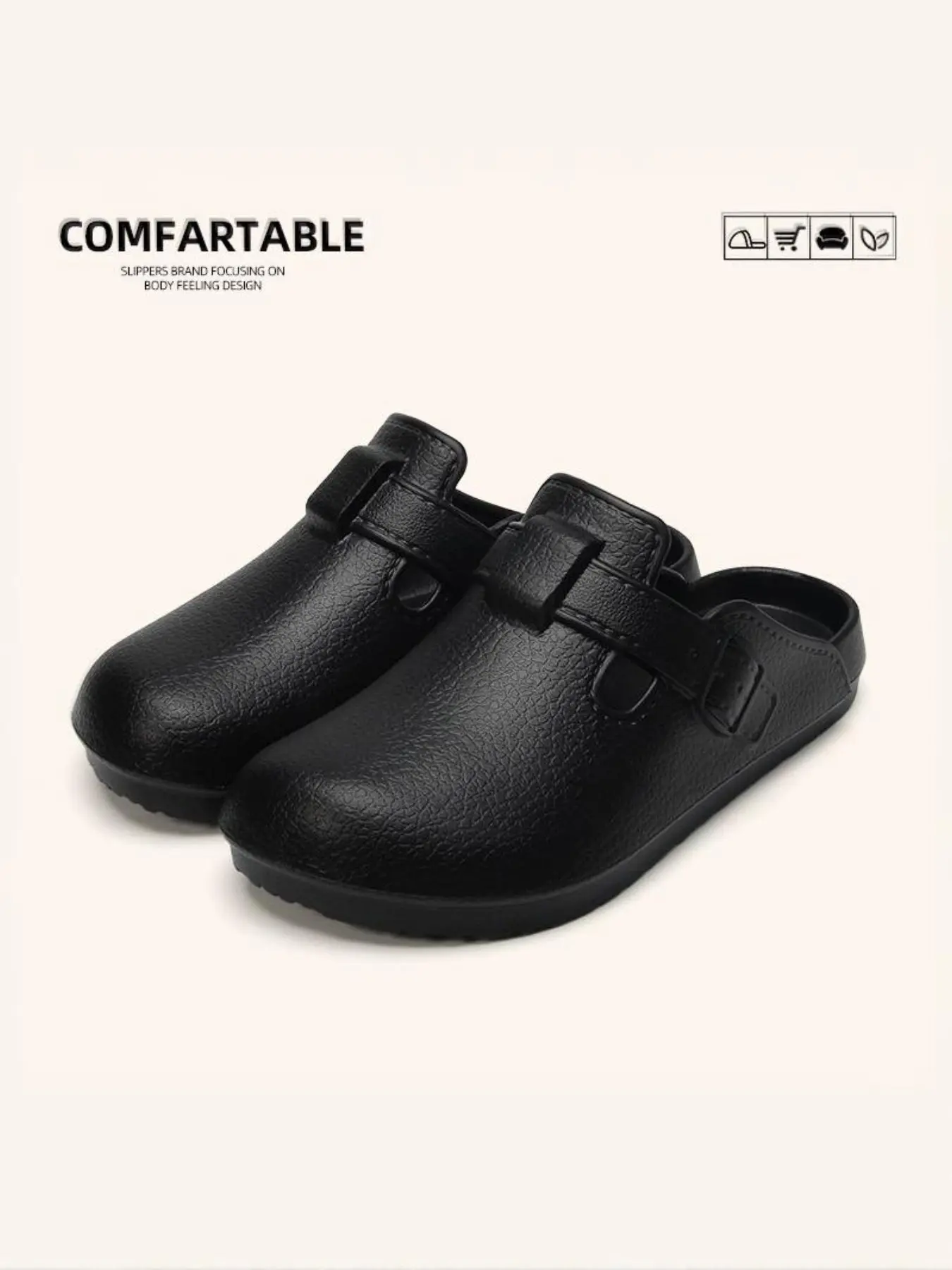 Trendy Soft Sole Slippers Unisex, Indoor Home Bath Anti-Slip, All-Season Lightweight Casual Shoes, Eva Material, Solid Pattern, Non Slip Slippers, Antislip Slippers