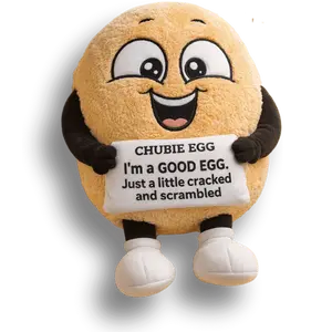 Bemellou Benny the Egg Plushy Soft Squishy Comfort Buddy with Supportive Community & Free Sessions with Licensed Psychologists Stuffed Animals
