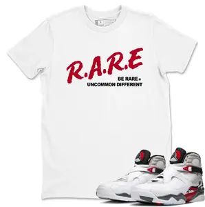 AJ 8 White True Red Shirt, Jordan 8 Bugs Bunny 2025 Sneaker Matching Shirt, Bugs 8 Graphic Tees, Unisex Crew Neck T-Shirt, Size S-5XL