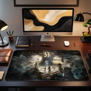 WeXAnime - Expedition 33 Gaming Mouse Pad Mousepad Mousepad Anime Mouse Pad Extended Gaming Desk Mat, Large Non-Slip Keyboard Mouse Pad, Waterproof Desk Mat for Office and Gaming, Stitched Edges, Smooth Surface, Custom Anime Desk Pad,