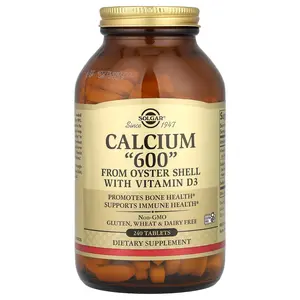 Solgar Calcium "600" from Oyster Shell with Vitamin D3, 240 Tablets