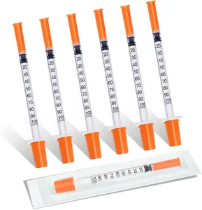 1ml 29G 5/16" 8mm Lab Liquid Measurement, Individual Package, Pack of 100