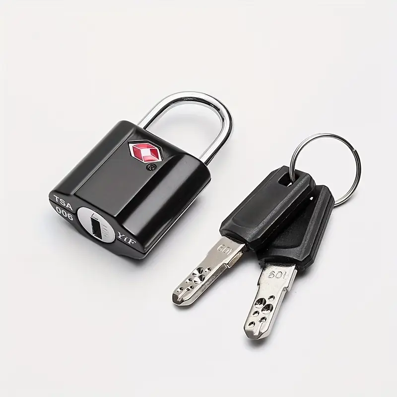 Mini Outdoor Travel Tsa Customs Lock, TSA Approved Lock, 1pc Suitcase & Baggage Security Padlock, Portable Lightweight Design for Safe Storage, Luggage Locks, Travel Accessories
