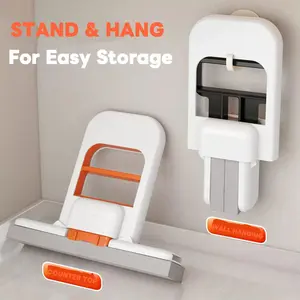 Ultra-Portable Rozino Mini Mop 2025 – Dual-Purpose Wet & Dry Self-Squeezing Mop for Tight Spaces, Glass Surfaces & Countertops – Includes Sponge (2-Pack) Microfiber Lightweight