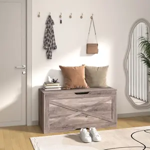 Farmhouse Wooden Storage Bench