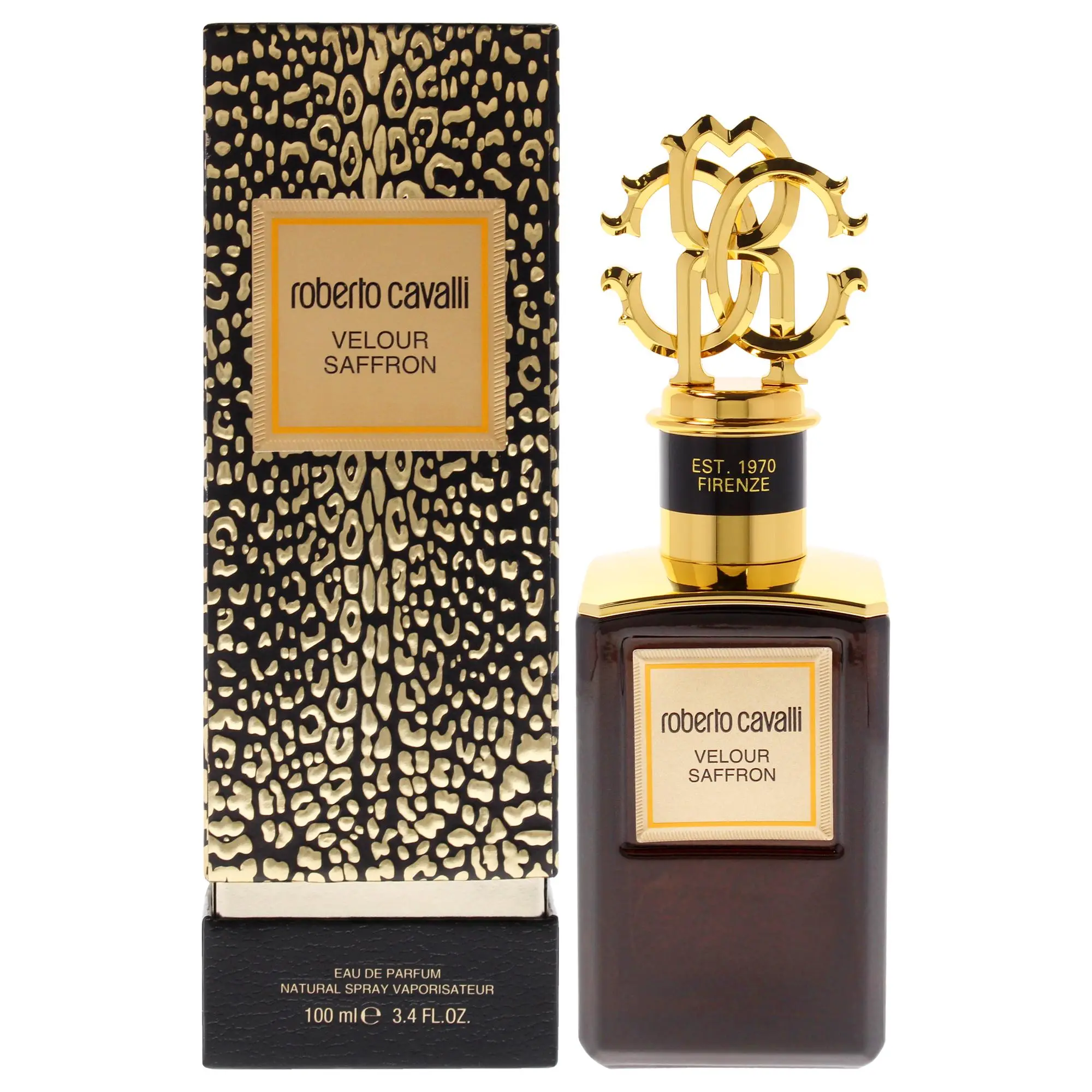 Gold Collection - Velour Saffron by Roberto Cavalli for Men - 3.4 oz EDP Spray