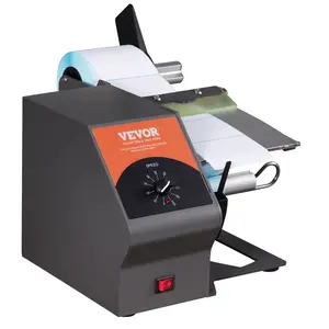 VEVOR Automatic Label Dispenser, Width 0.2"-4.5"/5-115 mm, Length 0.2"/5 mm-∞, Automatic Label Stripper Label Separating Machine, Speed Adjustable Label Applicator for Transparent and Opaque Labels