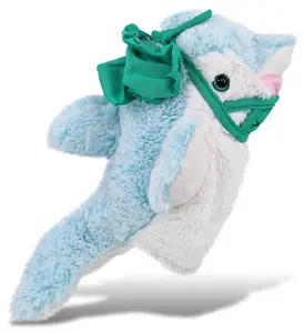 PLUSH DOCTOR - SUPER SOFT PLUSH HAND PUPPET - DOLPHIN
