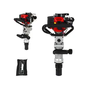 2-Stroke 32.6cc Heavy Duty Fence Hammer T Post Driver Gasoline Petrol Powered Pile Driver 900W For Garden Farm