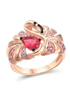 1 PC Luxury Cubic Zirconia Ring For Women For Valentine's Day Gift Wedding Anniversary Party Jewelry