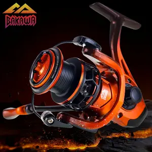 Bakawa Rotating Fishing Reel, Saltwater & Freshwater Fishing Gear, Sizes 1000/2000/3000, 5.2:1 Gear Ratio, Durable Design