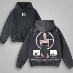 Seiko Ayase Manga Graphic Hoodie – Oversized Washed Anime Streetwear Pullover, Gift for Anime Lovers UYC SDD