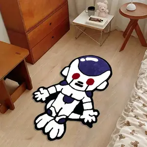 Cartoon Design Fluffy Rug, Cartoon Pattern Rug, 1 Count Cute Soft Polyester Fiber Material Rug, Washable Indoor Decor for Bedroom, Adorable Home Accessory