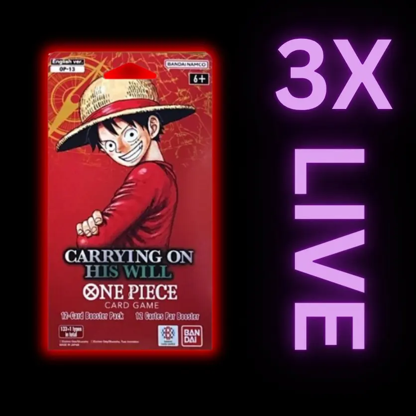 Carrying On His Will 3-Pack Bundle | One Piece Card Game | RIPPED LIVE
