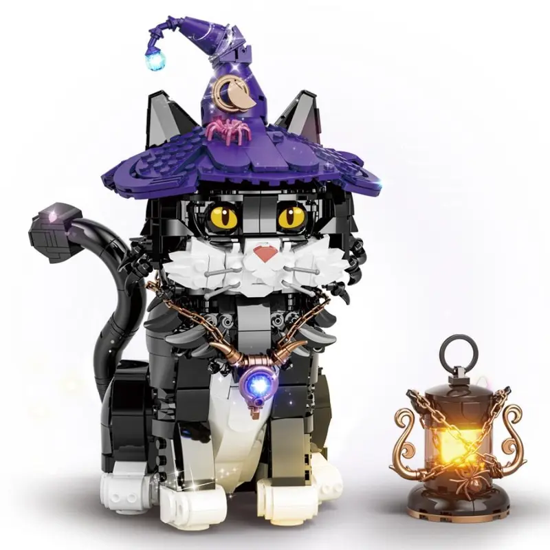 Figurine Black Cat Block, Chat Noir, Décoration D'occasion
