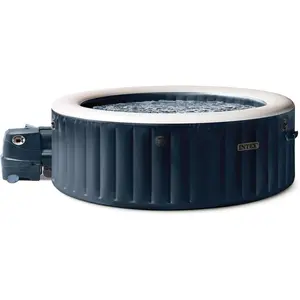 INTEX PureSpa Plus Bubble Massage Spa Set with Energy Efficient Cover, 77" x 28"