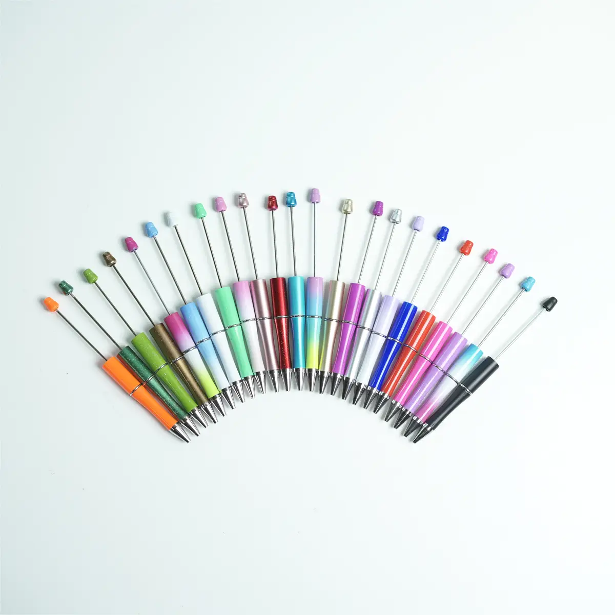 14 Pens Beadable Pens WHOLESALE BULK Beaded Ballpoint Pen 1.0mm Medium for DIY Personalizeable Customizable with Beads Focals Ships from California