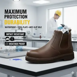 Steel Toe Work Shoes: Maximum Protection, Built to Survive Tough Conditions with Smash & Puncture Proof Features