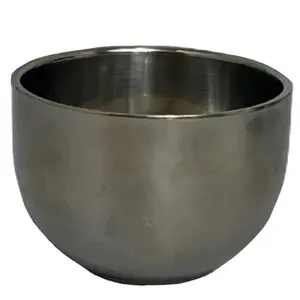 G.B.S Men's Chrome Shaving Soap Bowl Aftershave Foam