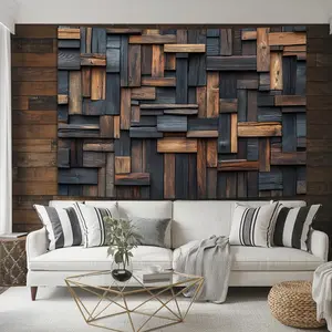 Art Tapestry Elegant Wood Grain Wall Tapestry - Polyester, Luxurious Style for Living Room, Bedroom, Office, Party Decor - Easy Hang, No Power Needed, Feather-Free  Decoration Gift