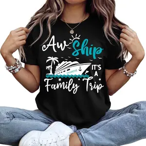 2026 Spring New Men's Family Cruise Shirts, Aw Ship It’s a Trip Custom Matching Vacation Outfit For Family Gatherings & Spring Trips