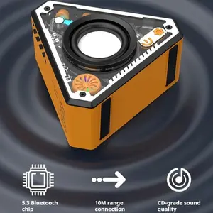 Bold Bluetooth Speaker with Unique Triangular Design Perfect for Game Day Vibes Every Celebration High-Quality Sound Ideal for Sports Events