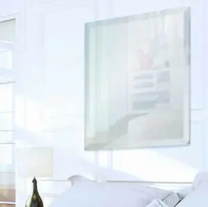 Square Frameless Mirror - 36" Square, Lightweight Design, Easy to Clean, Ideal for Home or Office Use