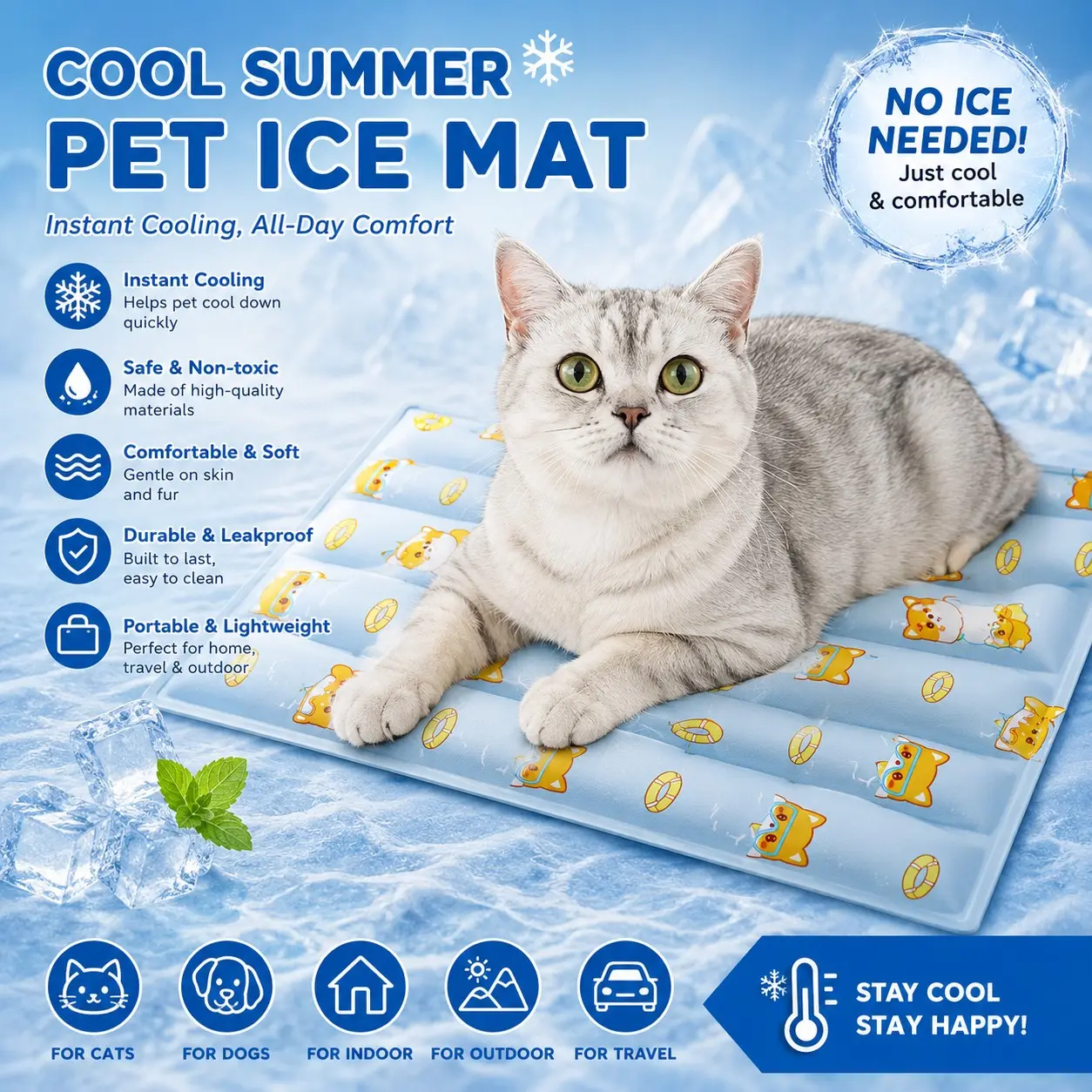 Summer Game-Changer for Dogs! Cooling Mat