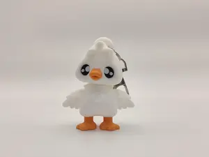 Goose Pixie Keychain – Adorable Articulated Bird Charm