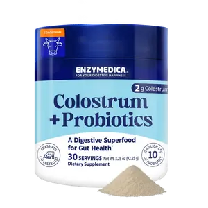 Colostrum + Probiotics | Digestive health formula | Support immune health and gut health | Each scoop provides 2 g colostrum and 10 billion CFU probiotics | Ethically sourced, processed without heat and calves fed first.