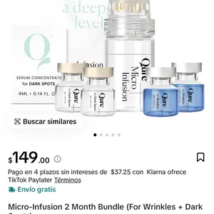 Product Review of Qure Micro-Infusion System: Facial Serum for All Skin Types - 2 Months Mixed (For Wrinkles + Dark Spots) from E**e