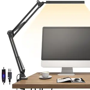 Eye-Caring LED Desk Lamp, Brightness Adjustable Table Light, Flexible Arm Reading Light For Writing & Reading, Gift, Multifunctional Lighting