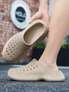 2026 Summer New Women's Thick Sole Slip-On Sandals, Unisex Street Style Eva Material Slippers, Comfortable Beach Shoes for Men & Women