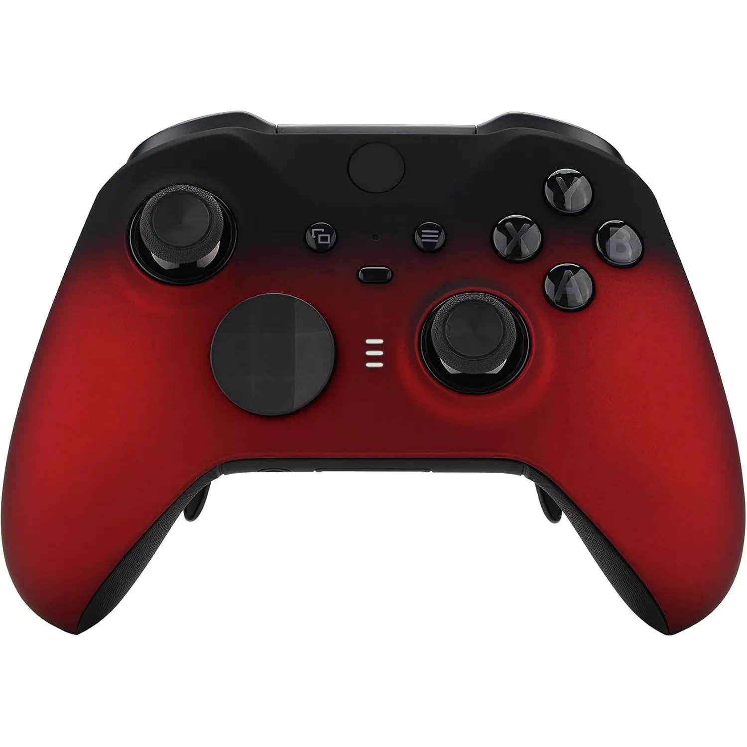 eXtremeRate Shadow Scarlet Red Soft Touch Grip Faceplate for Xbox One Elite Series 2, Front Housing Shell Cover Replacement Kit for Xbox Elite 2 Core Controller Model 1797 - Controller NOT Included