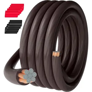 0 Gauge AWG Wire  15 Ft Black, High Power Automotive Ground Primary Wire,Soft CCA Welding  Electrical Jumper Wire for DIY  Audio Amp Speaker Solar Marine Generator RV  Inverter